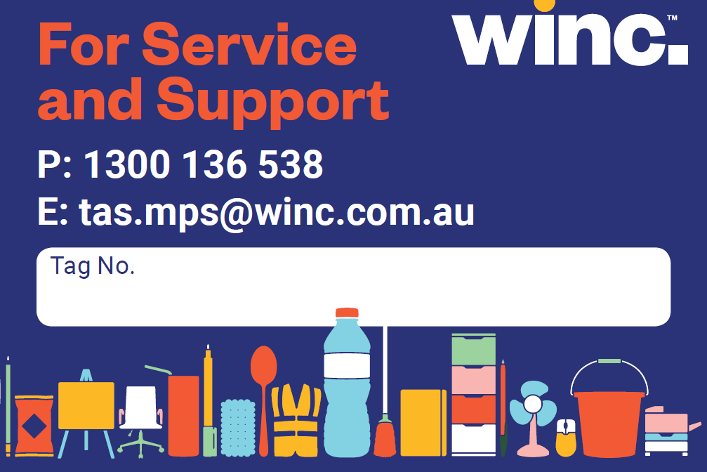 Winc Managed Print Services - Tag Number